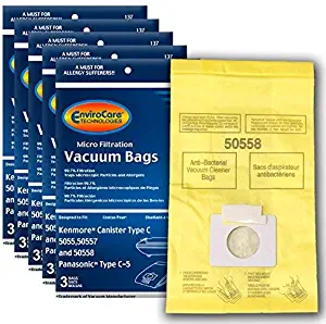 18 KENMORE 50558 MICROFILTRATION VACUUM BAGS