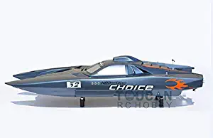 G30K ARTR Fiberglass RC Racing Boat 30CC Engine Water Cooling Sys Exhaust' Sys Grey