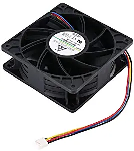 CPU Fan,7500Rpm Dc12V 5.0A Miner Computer Fan with Easy Installation, 4-Pin Connector Brushless CPU Cooler for Antminer Bitmain S7 S9,High Speed Replacement Cooler Cooling Fan for Miner