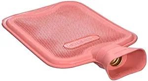 HomeTop Premium Classic Rubber Hot Water Bottle, Great for Pain Relief, Hot and Cold Therapy (2 Liters, Red)