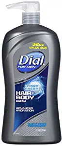 Dial for Men Hair + Body Wash, Hydro Fresh, 32 Ounce