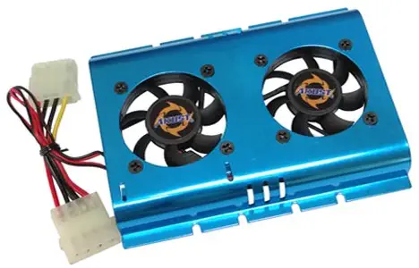 Akust 3.5 Inch Hard Disk Drive HDD Cooling Fan Blue