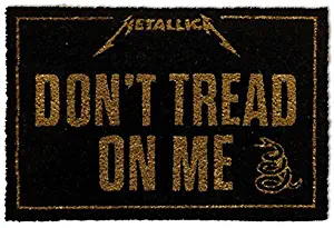 1art1 Metallica Door Mat Floor Mat - Don't Tread On Me (24 x 16 inches)