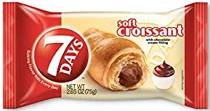 7Days Soft Croissant, Chocolate Filling, Perfect Breakfast Pastry or Snack, Non-GMO (Pack of 12)