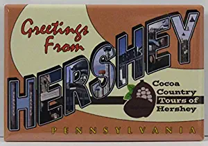 Greetings From Hershey Pennsylvania Refrigerator Magnet.