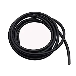 High Performance Silicone Vacuum Tubing Hose, ID 0.12" (3mm), OD 0.27" (7mm), 10 Feet per roll (3 Meter), Black 60 psi Maxium Pressure