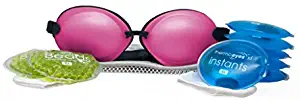 Tranquileyes XL Advanced for Severe Dry Eye Relief - Warm Compress with Microwavable Beads and Self-Activating Instants (Hot Pink)