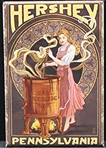 Hershey Pennsylvania Vintage Travel Poster Refrigerator Magnet.