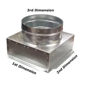 C-Box HVAC Plenum Ceiling Box 12 x 12 x 6 Round-Connects to Vent Register Diffuser