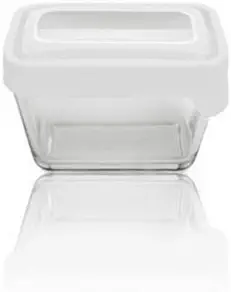Anchor Hocking 1 7/8 Cup TrueSeal Rectangle Storage Container w/ White Lid
