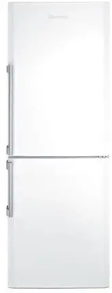 Blomberg BRFB1042WHN 24" Energy Star Bottom Freezer Refrigerator with 8.79 cu. ft. Capacity Fast Freeze and Antibacterial Seal: