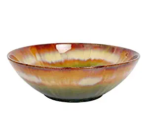 Hosley's 9" Diameter Multi-Colored Ceramic Bowl. Ideal Gift for Wedding, Special Events; Perfect for Everyday Use Bowl Orbs, Aromatherapy, Spa, Reiki, Meditation Settings. O3