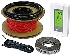 30sqft HeatTech 20-40 sqft Electric Radiant In-Floor Heating Cable System, 120V