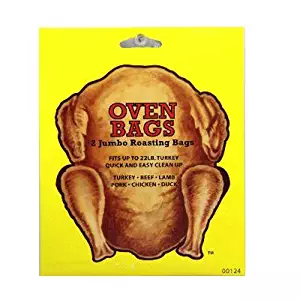 2 Jumbo Roasting Oven Bags for Turkey Beef Lamb Pork Chicken Duck by HIC Porcelain