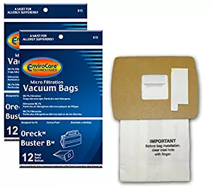 EnviroCare Replacement Vacuum Bags for Oreck Super-Deluxe Compact and Buster B Canisters 24 pack