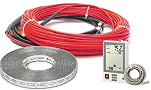 Heatwave Floor Heating Cable 240V (32-60 Square Feet) with Ground Fault Programmable Thermostat