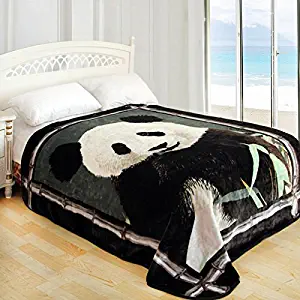 ShiGo Queen Heavy Weight Super Soft Luxury Queen size Blanket 79"X94"-Panda