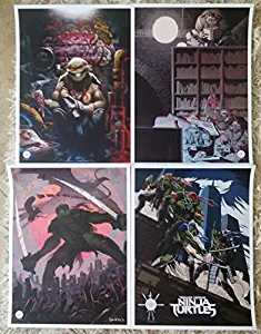 TEENAGE MUTANT NINJA TURTLES MOVIE POSTER SET OF 4 Very Rare LIMITED EDITION ORIGINAL 18x24