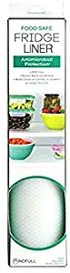 Mindfull Products Minfull Antimicrobial Fridge Shelf Liner, BPA Free, 13" x 60", Fit To Cut, Frosted,
