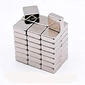 40-Piece 10x10x2mm rectangular magnet for refrigerators, craft items, whiteboards, DIY projects, office magnets, rectangular magnets.