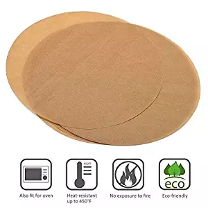 Unbleached Parchment Paper Cookie Baking Sheets,12 Inch Premium Brown Parchment Paper Liners for Round Cake Pans Circle,Non-stick Air Fryer Liners,100 Count