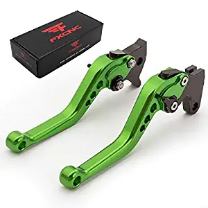 FXCNC Racing CNC Aluminum Short Adjustable Brake Clutch Levers for Kawasaki VERSYS 1000 2015-2019, VERSYS (650cc) 2015-2019, NINJA 650R/ER-6F Z650 Z900 2017-2019