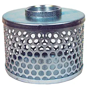 Apache 70000504 Round Hole Suction Strainers, Plated Steel, 2"