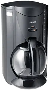 Factory-Reconditioned Krups R466-42 Crystal Arome 10-Cup Coffee Maker, Black