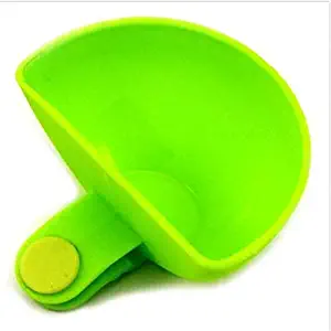 Fiesta LINSBAYWU 1Pcs Dip Clips Kitchen Bowl kit Tool Small Dishes Spice Clip For Tomato Sauce Salt Vinegar Sugar Flavor Spices: Green
