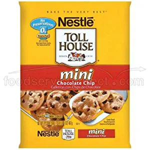 Nestle Toll House Chocolate Chip Mini Cookie Dough, 0.5 Ounce -- 480 per case.