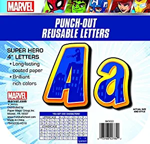Eureka Marvel Avengers Large Deco Letters Classroom Decorations for Teachers, 200 PC, 4'' H