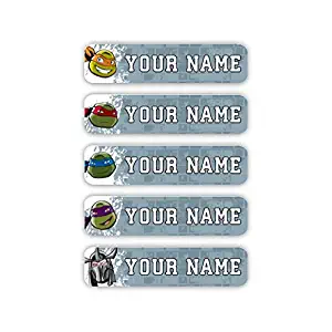 Teenage Mutant Ninja Turtles Theme Personalized Laundry Safe Iron-on Clothing Labels