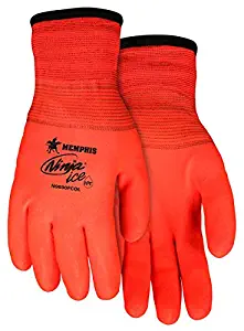 Memphis MCR Safety N9690FCO Memphis Ninja Ice Fully Coated Orange 15 Gauge orange nylon Size XL 1-Pair