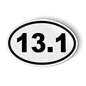 13.1 Half Marathon Distance Miles Runner Run - Magnet for Car Fridge Locker - 3"