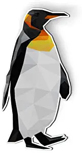 AK Wall Art Penguin Triangles Modern - Magnet - Car Fridge Locker - Select Size