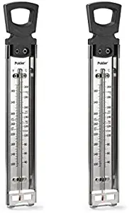 Polder Candy/Jelly/Deep Fry Thermometer, Stainless Steel, with Pot Clip Attachment and Quick Reference Temperature Guide