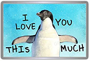 I Love You This Much/Cute Adorable Penguin – Fridge Magnet (Standard: 70x45mm)