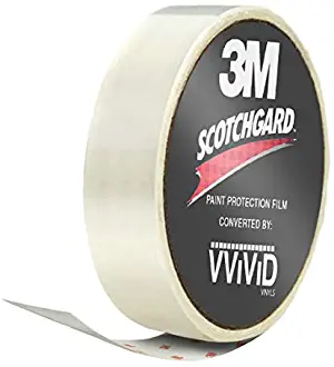 VViViD 3M Clear Scotchgard Paint Protector Vinyl Wrap 2 Inch Wide Tape Roll (2 Inch x 60 Inch)