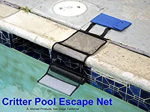Critter Pool Escape Net-Animal Escape Ramp for Pools- Save Critters in Swimming Pool Device-Frog Pool Escape-Mice Rats Squirrels Possums Turtle Frogs Saver-Easy Setup Low Priced Animal Escape Device