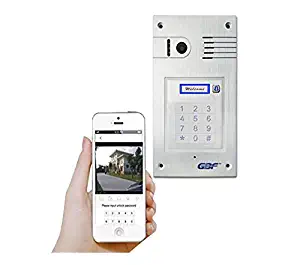 GBF WiFi IP Doorbell/Door Phone, Wireless Intercom, Flush Mount, Night Vision, Weatherproof