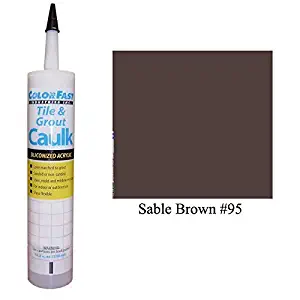 Color Fast Caulk Matched to Custom Building Products (Sable Brown Sanded)