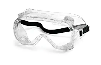Gateway Safety 32392 Traditional Technician Splash Safety Goggle, 390 Cap Vent, Clear Anti-Fog Lens