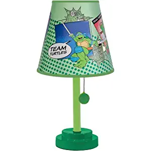 Nickelodeon WN340340 Ninja Turtles Retro Die Cut Table Lamp, Green