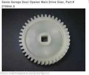 Genie Garage Door Opener Main Drive Gear, Part # 27096A,S
