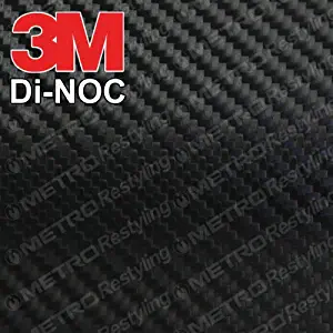3M CA-1170 DI-NOC GLOSS BLACK CARBON FIBER 4ft x 6ft (24 Sq/ft) Flex Vinyl Wrap Film