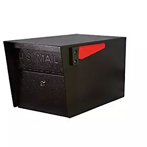 Mail Boss 7506 Mail Manager Locking Security Mailbox Large Black Curbside