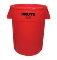 Rubbermaid FG264360RED Container Brute 44Gal With Handle Red 4/Ca