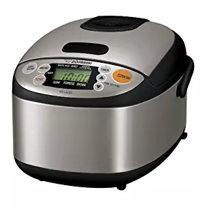 Zojirushi NS-LAC05XT Micom 3-Cup Rice Cooker and Warmer, Black and Stainless Steel