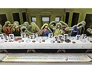 3D Puzzle - Bible Story Twelve Disciples The Last Supper of Jesus Christ with his Apostles - Leonardo da Vinci Religious 33 Pieces DIY Sunday School Crafts Toy Gift No Glue No Tool