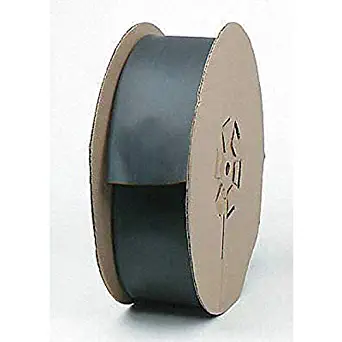 3M Black Polyolefin Heat Shrink Tubing - 200 ft Length - 2:1 Shrink Ratio - +275 F Shrink Temp - NST-3/8-200'-Black-Spool [PRICE is per FOOT]